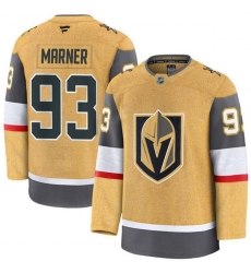 Men's Vegas Golden Knights #93 Mitchell Marner Gold 2024-25 Home Stitched Hockey Jersey