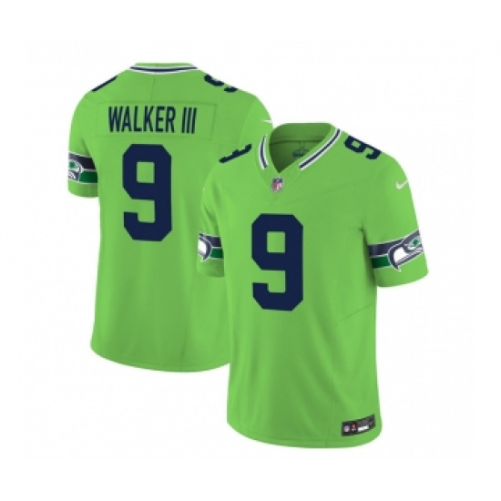 Men's Nike Seattle Seahawks #9 Kenneth Walker III 2023 F.U.S.E. Green Limited Football Stitched Jersey Men's Nike Seattle Seahawks #9 Kenneth Walker III 2023 F.U.S.E. Green Limited Football Stitched Jersey