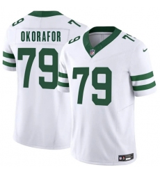 Men's New York Jets #79 Chukwuma Okorafor White 2025 F.U.S.E. Vapor Untouchable Limited Football Stitched Jersey