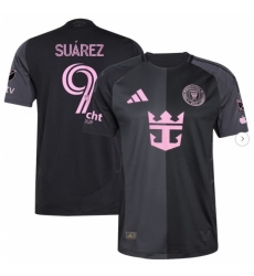 Men's Inter Miami CF Luis Suárez adidas Black 2025 The Fortitude Kit Authentic Player Jersey