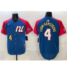 Men's National League #4 Pete Crow-Armstrong Blue Red Alternate 2025 All-Star Edition Limited Stitched Baseball Jersey