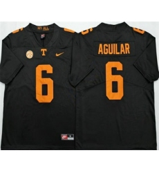 Men's Tennessee Volunteers #6 Joey Aguilar Black College Football Jersey