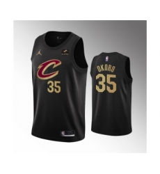 Men's Cleveland Cavaliers #35 Isaac Okoro Black Statement Edition Stitched Basketball Jersey