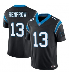 Men's Carolina Panthers #13 Hunter Renfrow Black Limited Stitched Jersey