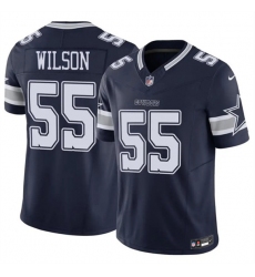 Men's Dallas Cowboys #55 Logan Wilson Navy 2025 F.U.S.E Vapor Untouchable Limited Football Stitched Jersey