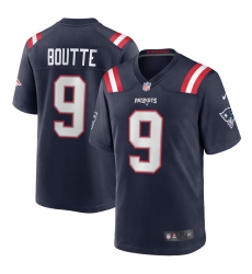 Men's New England Patriots #9 Kayshon Boutte Navy 2025 Football Stitched Game Jersey