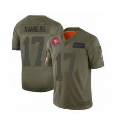 Youth San Francisco 49ers #17 Emmanuel Sanders Limited Camo 2019 Salute to Service Football Jersey