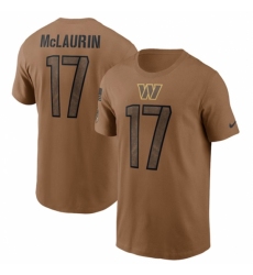 Men's Washington Commanders #17 Terry McLaurin 2023 Brown Salute To Service T Shirt