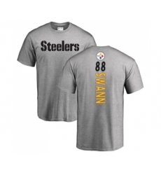Football Pittsburgh Steelers #88 Lynn Swann Ash Backer T-Shirt