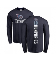 Football Tennessee Titans #10 Adam Humphries Navy Blue Backer Long Sleeve T-Shirt