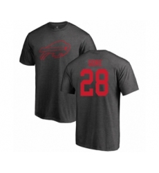 Football Buffalo Bills #28 Frank Gore Ash One Color T-Shirt