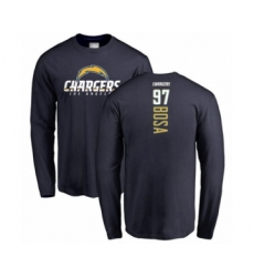 Football Los Angeles Chargers #97 Joey Bosa Navy Blue Backer Long Sleeve T-Shirt