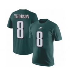Philadelphia Eagles #8 Clayton Thorson Green Rush Pride Name & Number T-Shirt