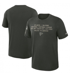 Men's Atlanta Falcons Dark Green 2025 Salute to Service Sideline Slub Dri-FIT T-Shirt