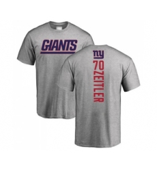 Football New York Giants #70 Kevin Zeitler Ash Backer T-Shirt