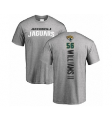 Football Jacksonville Jaguars #56 Quincy Williams II Ash Backer T-Shirt