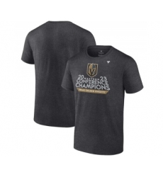 Men's Vegas Golden Knights Heather Charcoal 2023 Western Conference Champions Locker Room T-Shirt