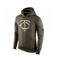 Men's Minnesota Twins Nike Olive Salute To Service KO Performance Hoodie