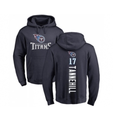 Football Tennessee Titans #17 Ryan Tannehill Navy Blue Backer Pullover Hoodie