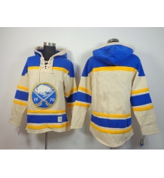 Men's Old Time Hockey Buffalo Sabres Blank Cream Hoodie
