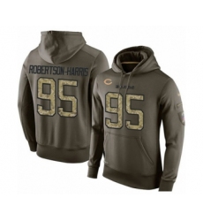 Football Men's Chicago Bears #95 Roy Robertson-Harris Green Salute To Service Men's Pullover Hoodie