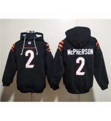 Men's Cincinnati Bengals #2 Evan McPherson Black Pullover Hoodie