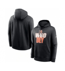 Men's Cincinnati Bengals Black Fan Gear Local Club Pullover Hoodie