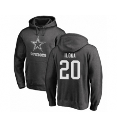 Football Dallas Cowboys #20 George Iloka Ash One Color Pullover Hoodie