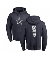 Football Dallas Cowboys #58 Robert Quinn Navy Blue Backer Pullover Hoodie