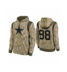 Men's Dallas Cowboys #88 CeeDee Lamb Camo 2021 Salute To Service Therma Performance Pullover Football Hoodie
