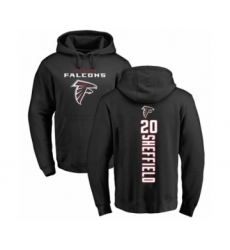 Football Atlanta Falcons #20 Kendall Sheffield Black Backer Pullover Hoodie
