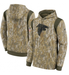Men's Atlanta Falcons Nike Camo 2021 Salute To Service Performance Pullover Hoodie