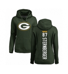 Football Women's Green Bay Packers #87 Jace Sternberger Green Backer Hoodie