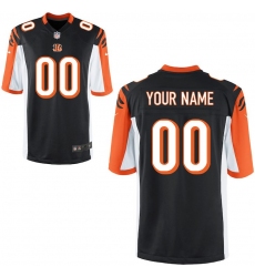 Men's Cincinnati Bengals Nike Black Custom Game Jersey