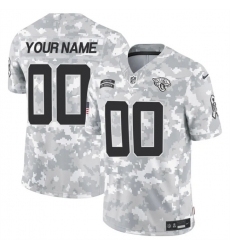 Men's Jacksonville Jaguars Active Player Custom 2024 F.U.S.E Arctic Camo Salute To Service Limited Stitched Football Jersey