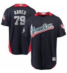 Men's Majestic Chicago White Sox #79 Jose Abreu Game Navy Blue American League 2018 MLB All-Star MLB Jersey