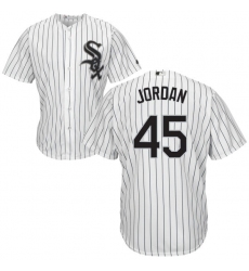 Men's Majestic Chicago White Sox #45 Michael Jordan Replica White Home Cool Base MLB Jersey