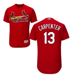Men's Majestic St. Louis Cardinals #13 Matt Carpenter Red Alternate Flex Base Authentic Collection MLB Jersey