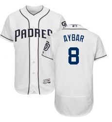 San Diego Padres #8 Erick Aybar White Flexbase Authentic Collection Stitched MLB Jersey