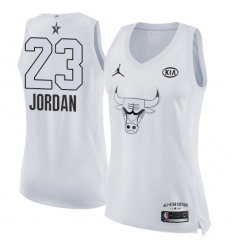 Women's Nike Chicago Bulls #23 Michael Jordan Swingman White 2018 All-Star Game