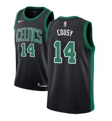 Men's Adidas Boston Celtics #14 Bob Cousy Authentic Black NBA Jersey - Statement Edition