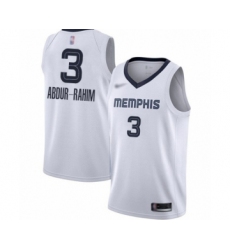 Men's Memphis Grizzlies #3 Shareef Abdur-Rahim Authentic White Finished Basketball Jersey - Association Edition