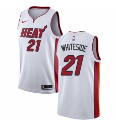 Women's Nike Miami Heat #21 Hassan Whiteside Swingman NBA Jersey - Association Edition