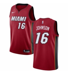 Women's Nike Miami Heat #16 James Johnson Swingman Red NBA Jersey Statement Edition
