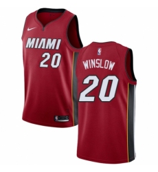 Women's Nike Miami Heat #20 Justise Winslow Swingman Red NBA Jersey Statement Edition