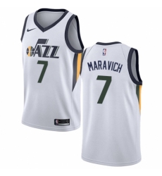 Men's Nike Utah Jazz #7 Pete Maravich Swingman NBA Jersey - Association Edition