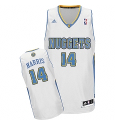 Men's Adidas Denver Nuggets #14 Gary Harris Swingman White Home NBA Jersey