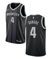 Women's Nike Detroit Pistons #4 Joe Dumars Swingman Black NBA Jersey - City Edition
