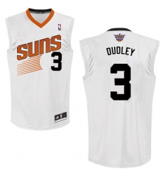 Men's Adidas Phoenix Suns #3 Jared Dudley Swingman White Home NBA Jersey