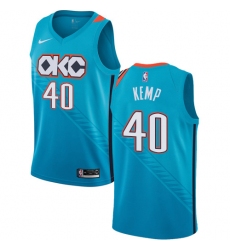 Youth Nike Oklahoma City Thunder #40 Shawn Kemp Swingman Turquoise NBA Jersey - City Edition